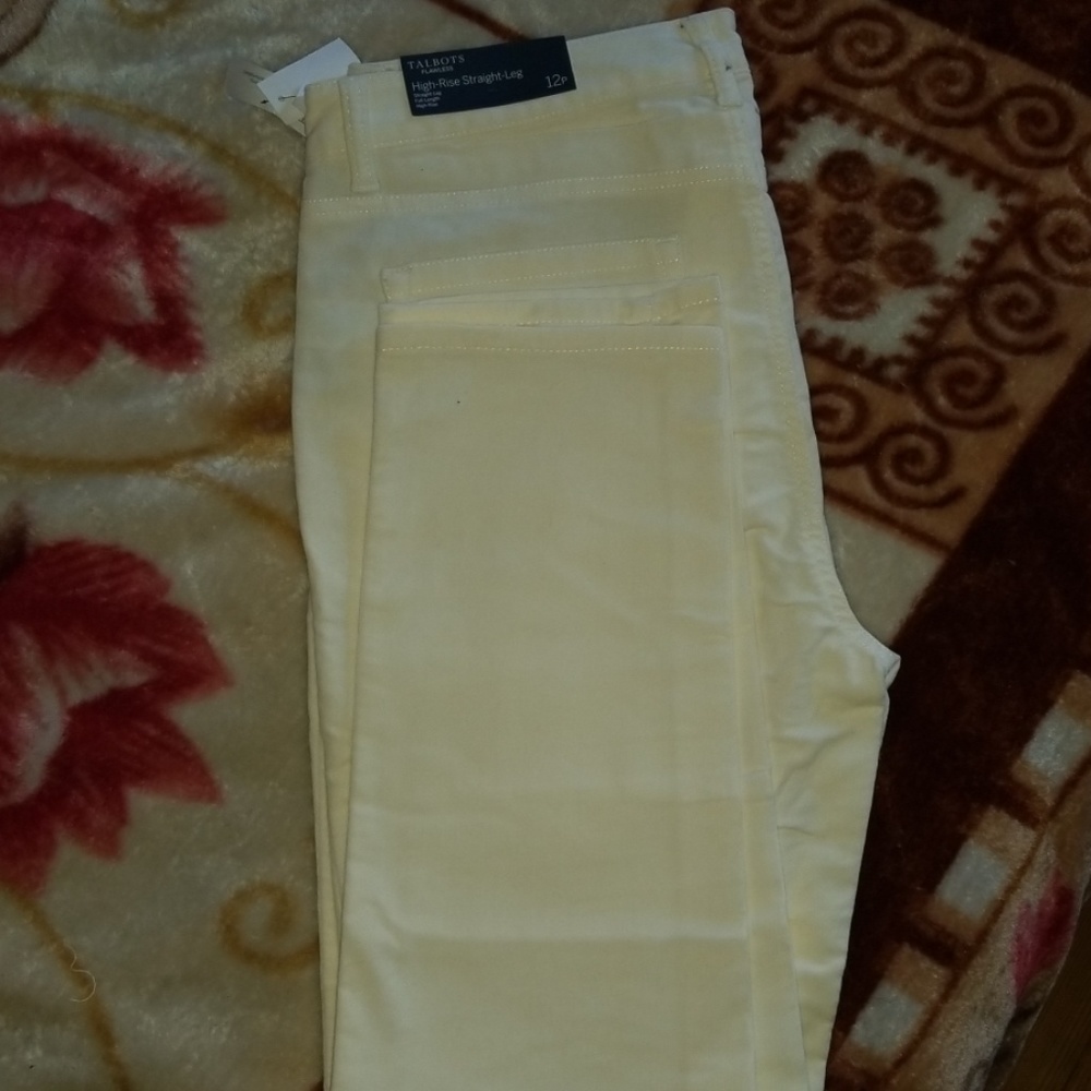 Womens Talbots cream pants